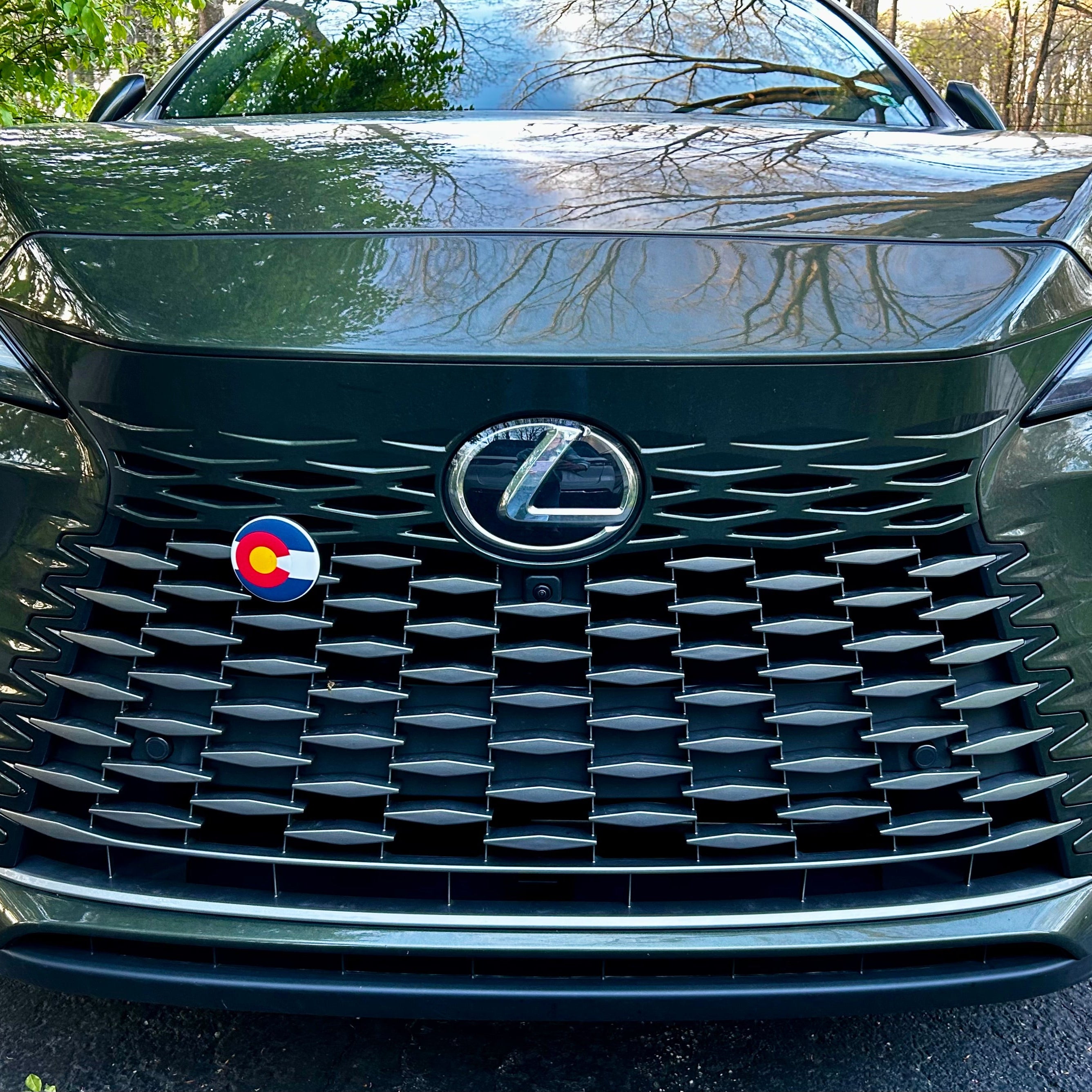 Decorative Car Grille Insert – Colorado Flag | Grill Bits