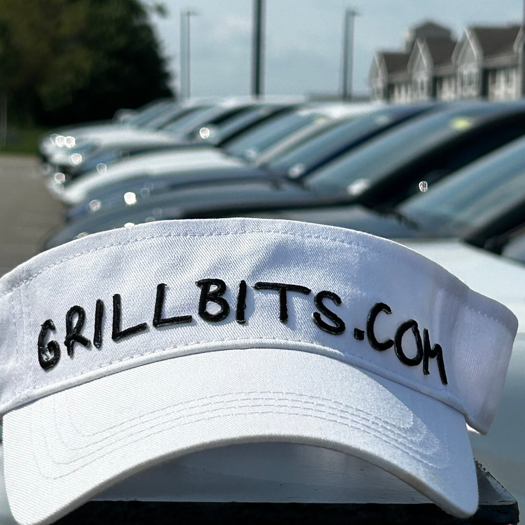 Grill Bits White Adjustable Visor