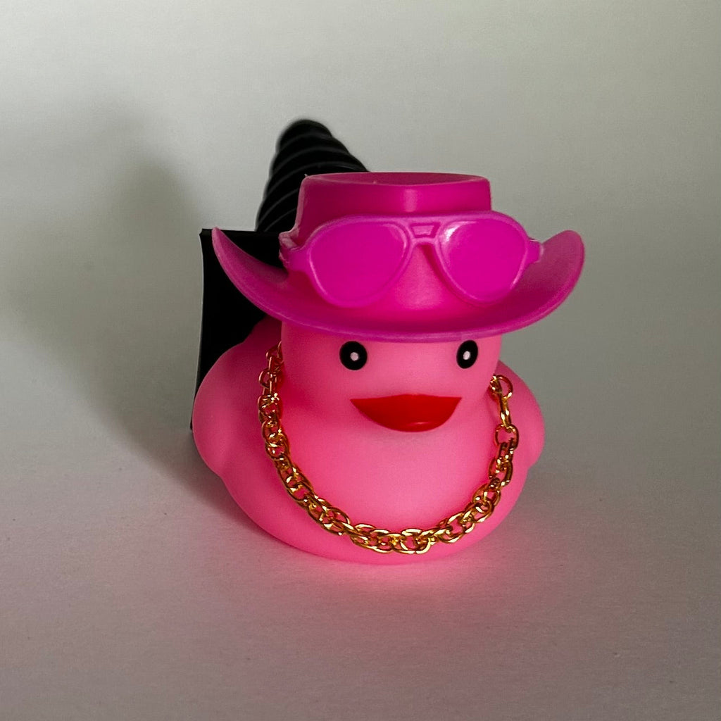 Pink Duck Bling Grill Bit with Hat and Jewelry