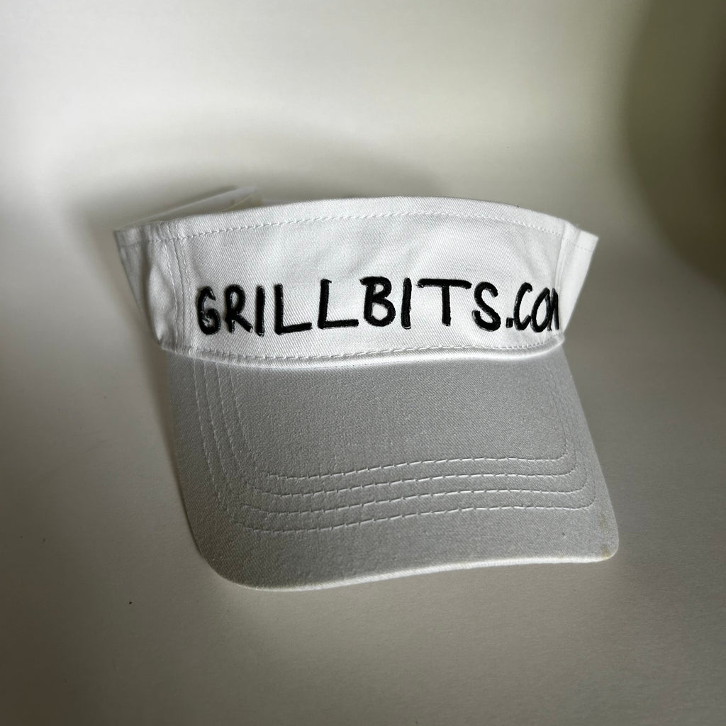 Grill Bits White Adjustable Visor