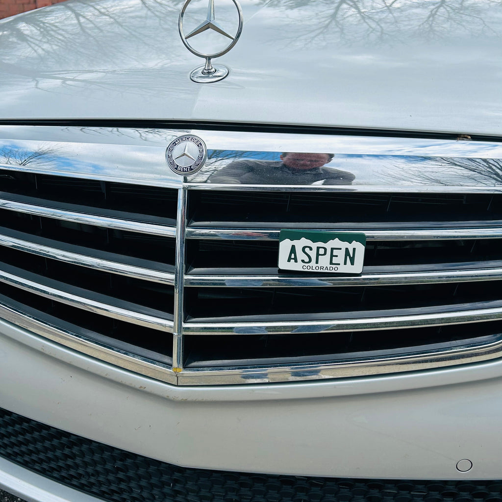Custom Car Grill Insert – Aspen Ski Town | Grill Bits