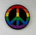 Peace sign rainbow decorative car grill insert – Grill Bits"