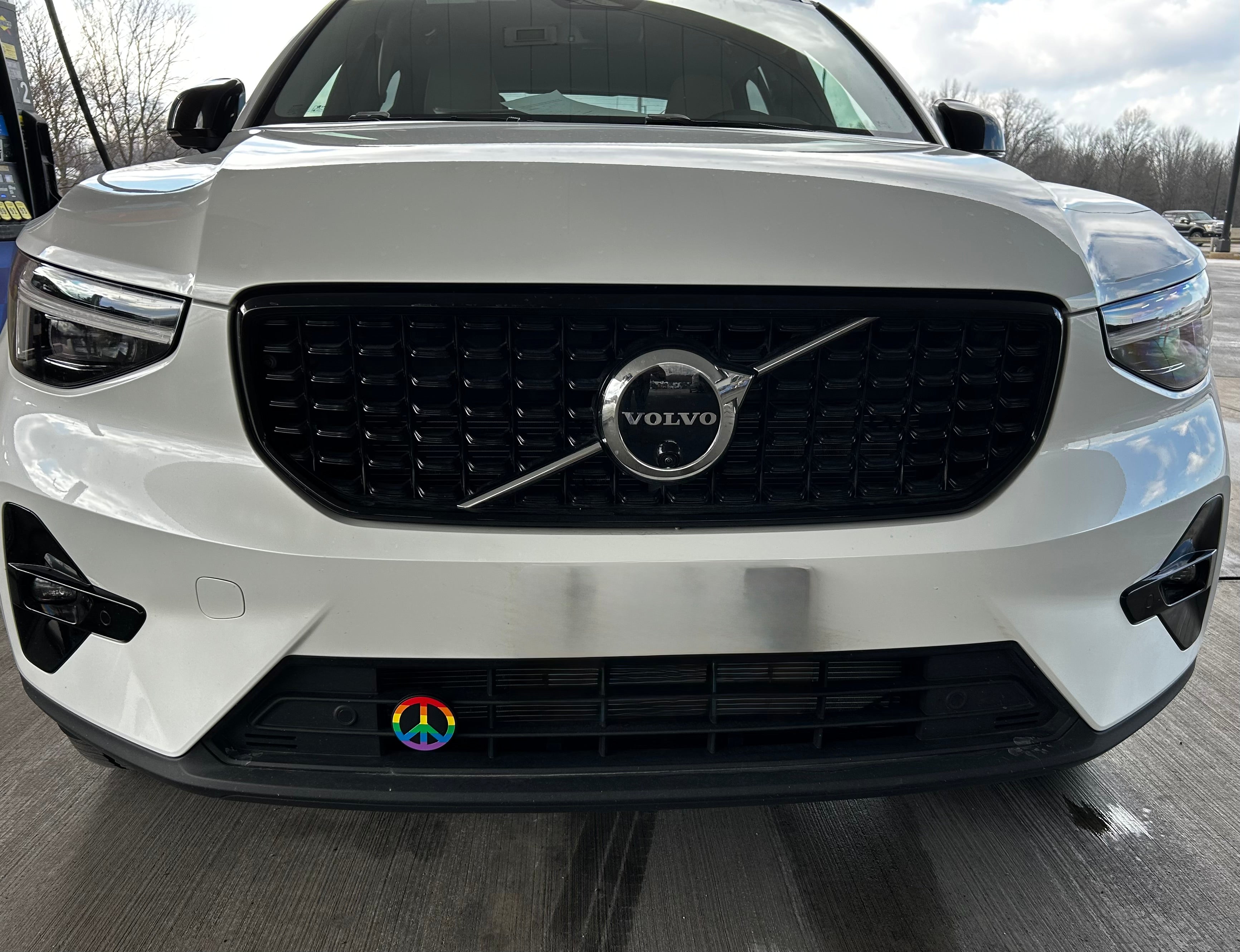 Decorative Car Grille Insert – Peace Sign | Grill Bits