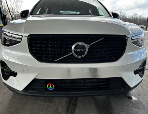 Custom Car Grill Insert – Peace Sign | Grill Bits