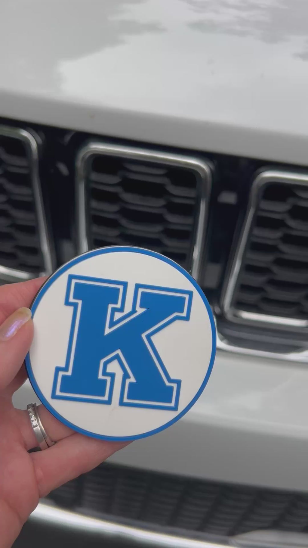 Custom Car Grill Insert – Power K | Grill Bits