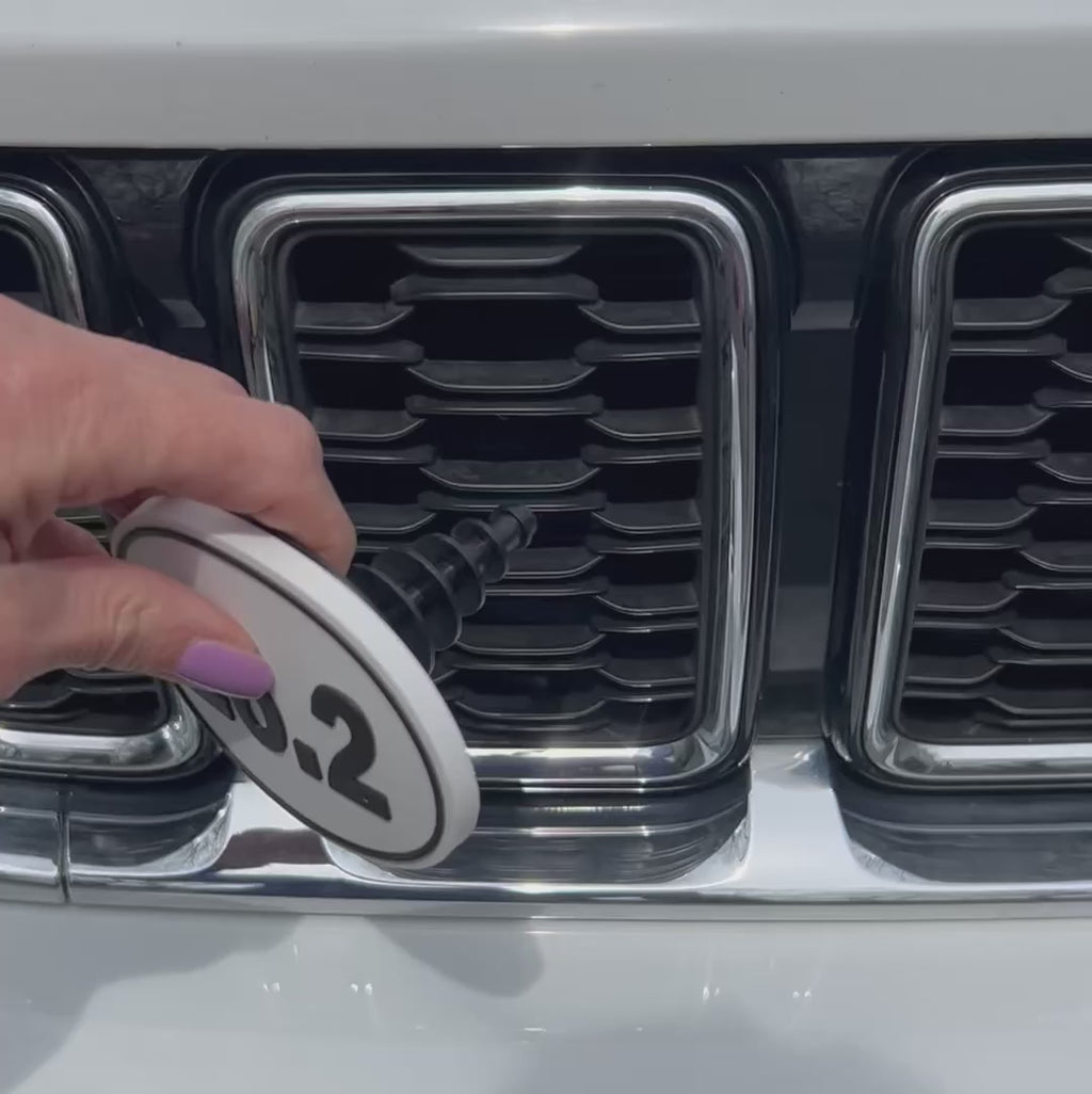 Custom Car Grill Insert – 26.2 Marathon | Grill Bits